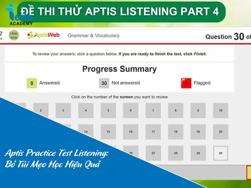 Aptis Practice Test Listening: Bỏ Túi Mẹo Học Hiệu Quả Cho Người Mất Gốc