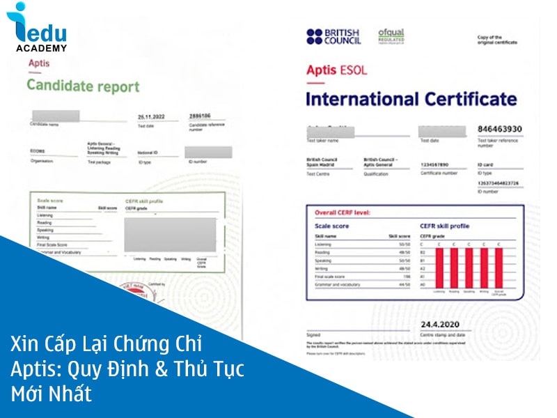 Xin Cấp Lại Chứng Chỉ Aptis: Quy Định & Thủ Tục Mới Nhất 2025