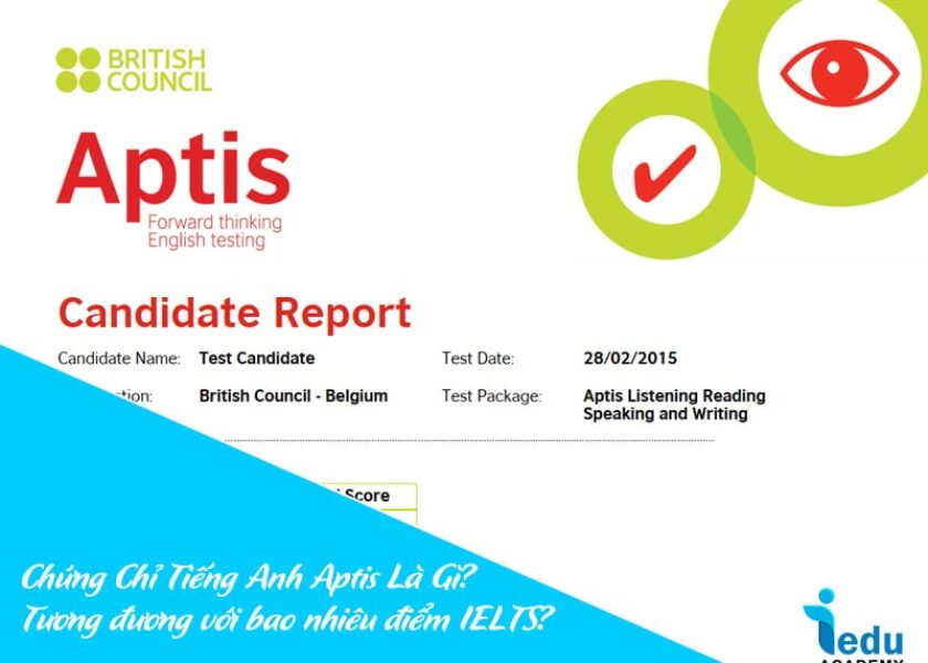 Chứng Chỉ Tiếng Anh Aptis Là Gì? Tương đương với bao nhiêu điểm IELTS?