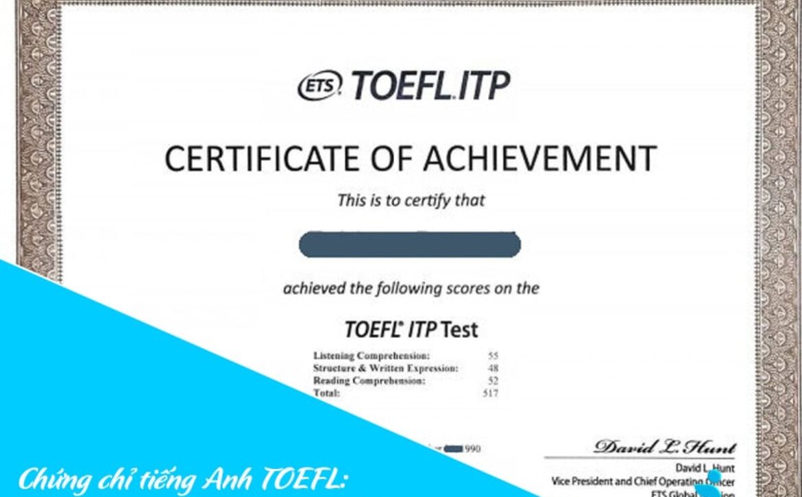 Chứng chỉ tiếng Anh TOEFL: Chinh phục học thuật quốc tế