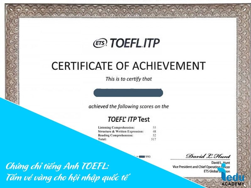 Chứng chỉ tiếng Anh TOEFL: Chinh phục học thuật quốc tế