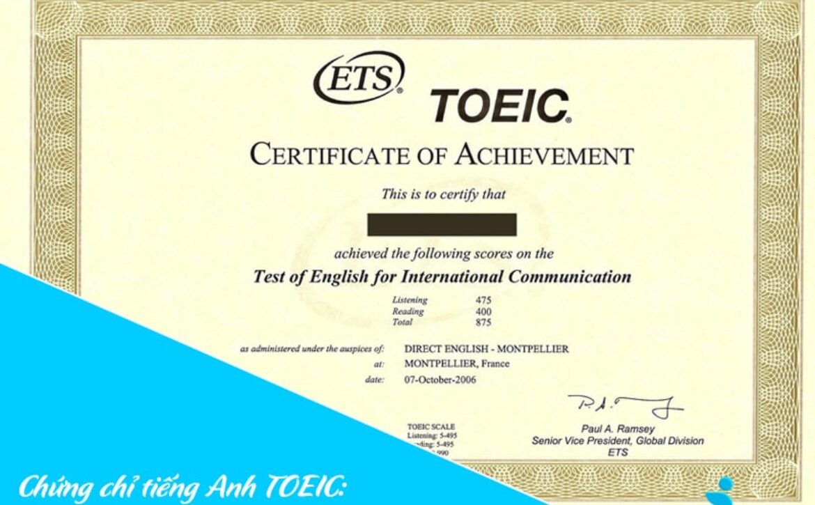 Chứng chỉ tiếng Anh TOEIC: Toàn bộ thông tin bạn cần biết